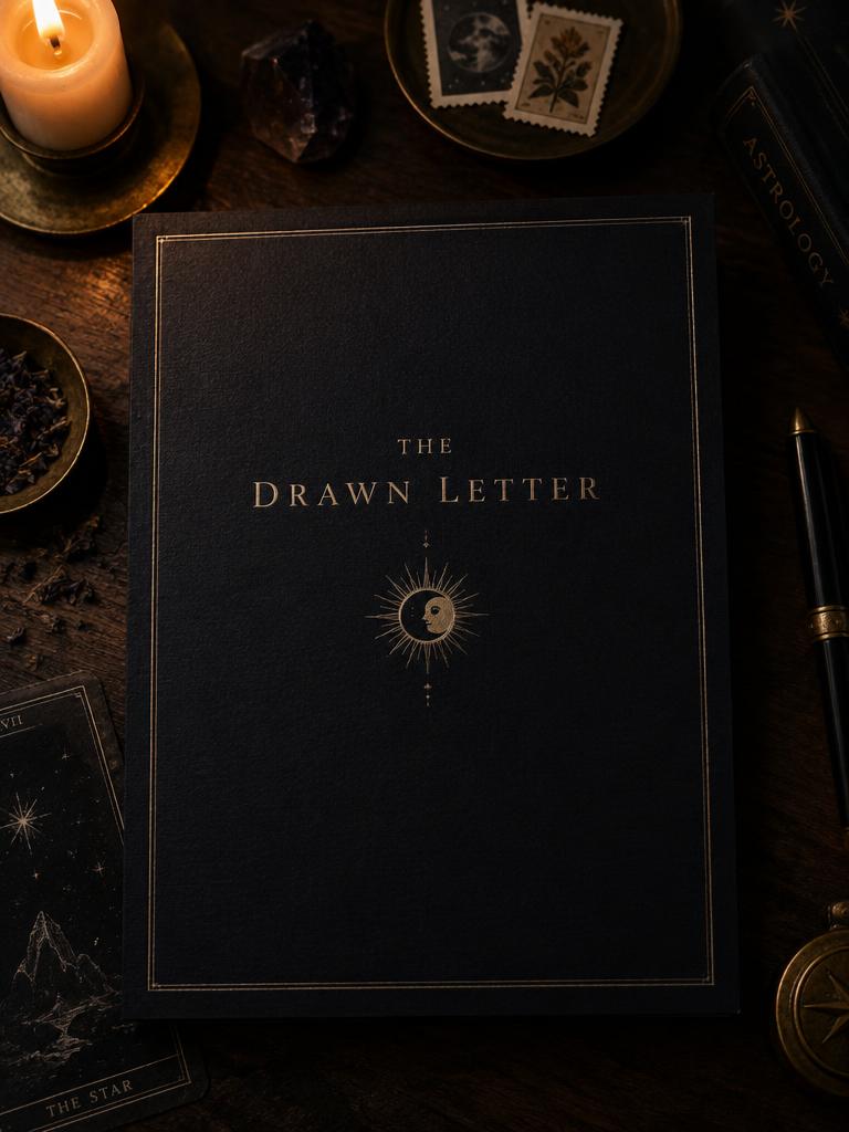 Midnight cover page of a Drawn Letter tarot reading